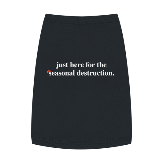 Seasonal Destruction – Tee for the Holiday Menace in Black