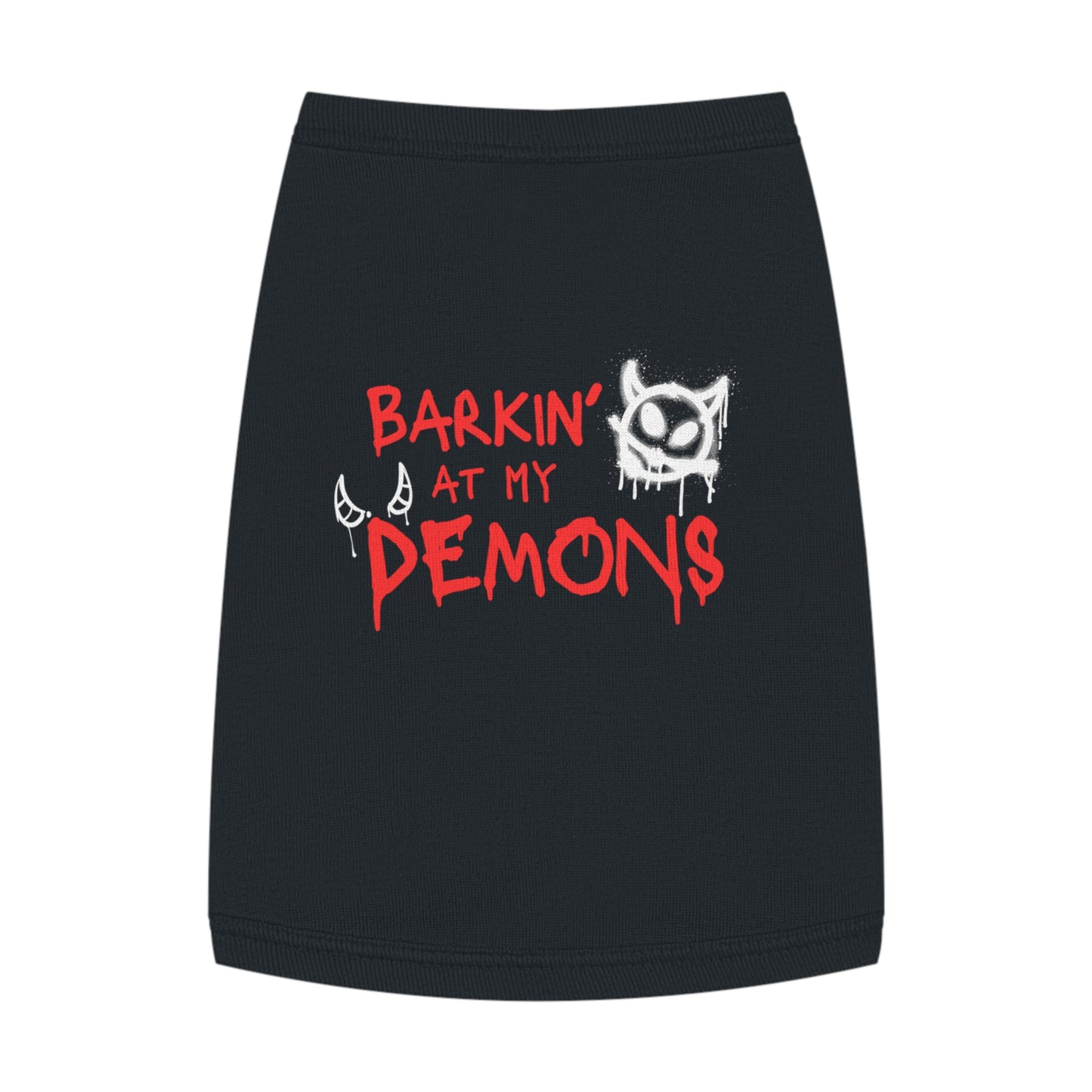 Barkin’ At My Demons – Graffiti Dog Tank