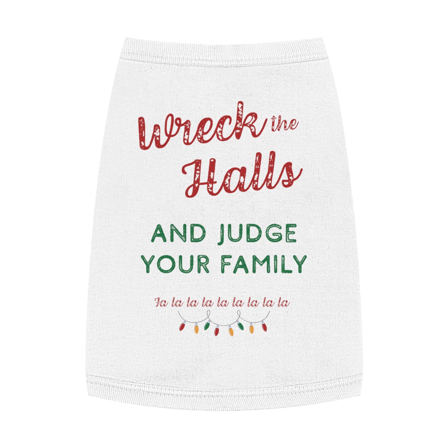 Wreck the Halls (and Judge Your Family) – Tee for the Festive Feline
