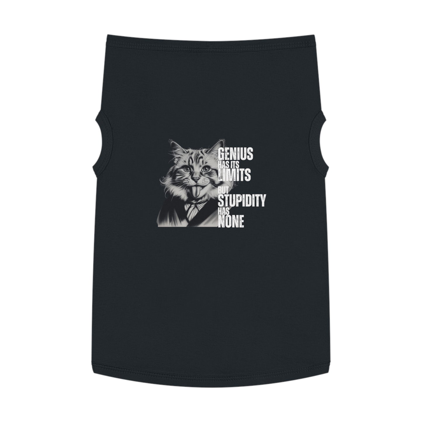Genius vs. Stupidity (Einstein Cat Tee)