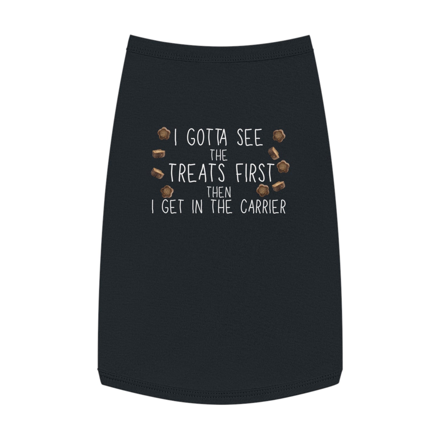Carrier? Show Me the Treats First – Tee for the Cattitude-Heavy (in Black)