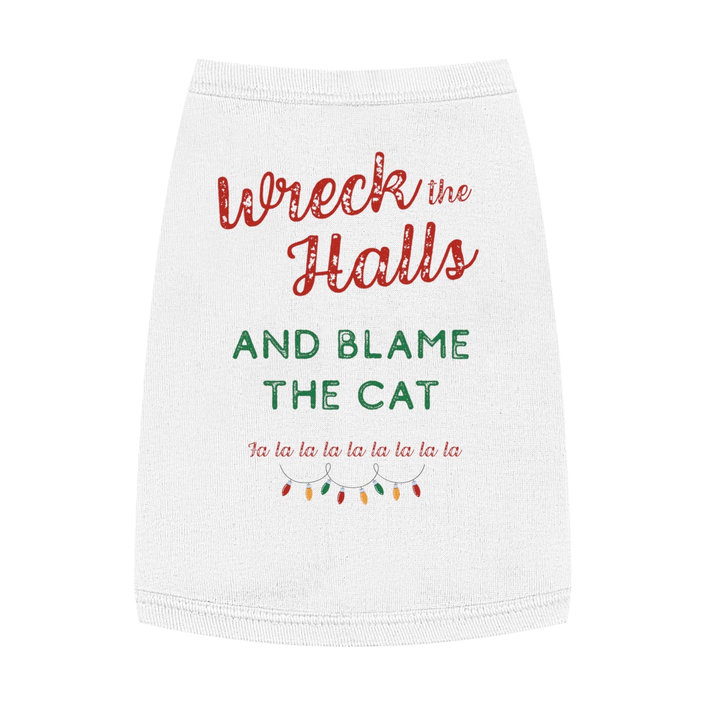 Wreck the Halls (and Blame the Cat) – Tee for the Guilty Pup