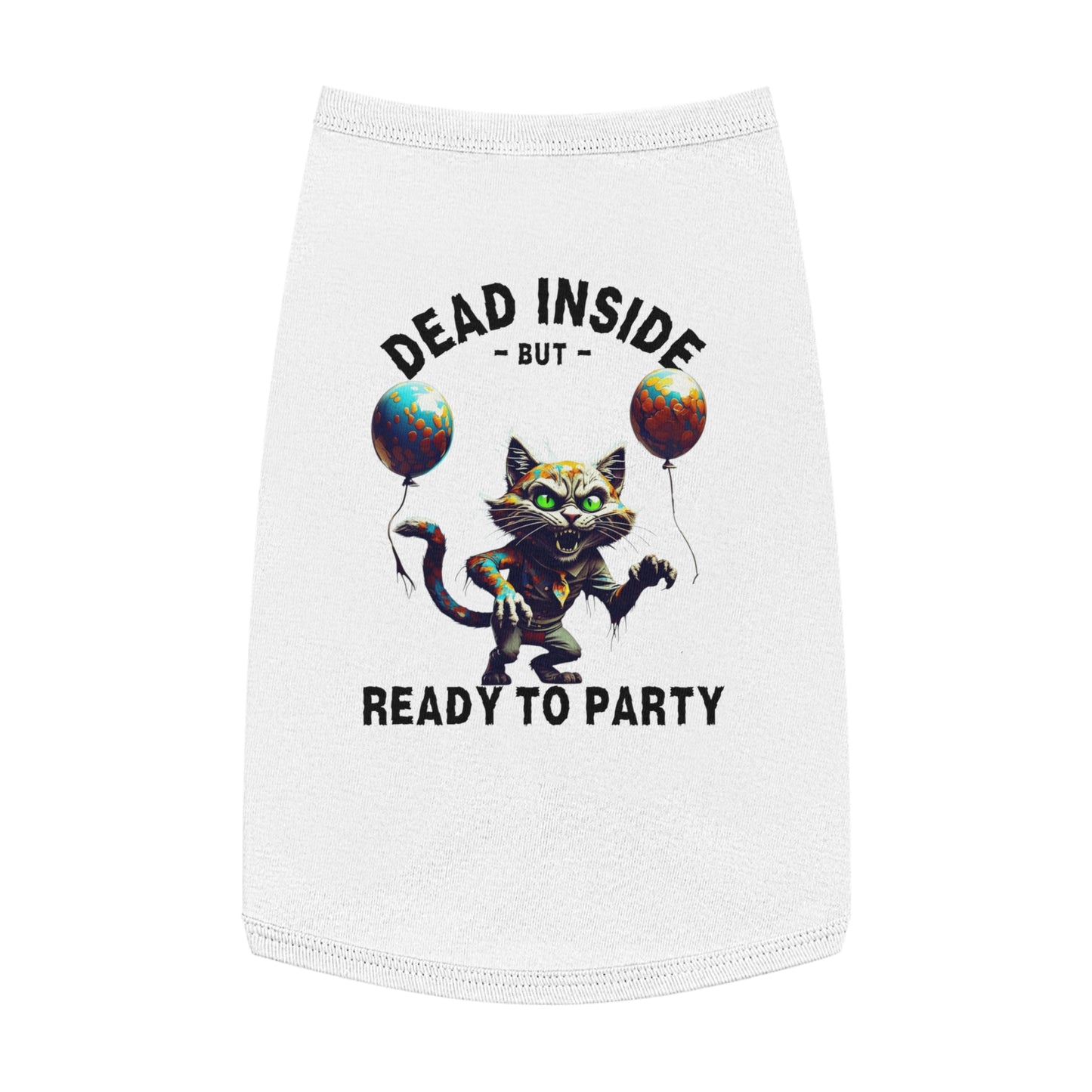 Dead Inside But Ready to Party – Zombie Cat Tank