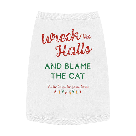 Wreck the Halls (and Blame the Cat) – Tee for the Guilty Pup