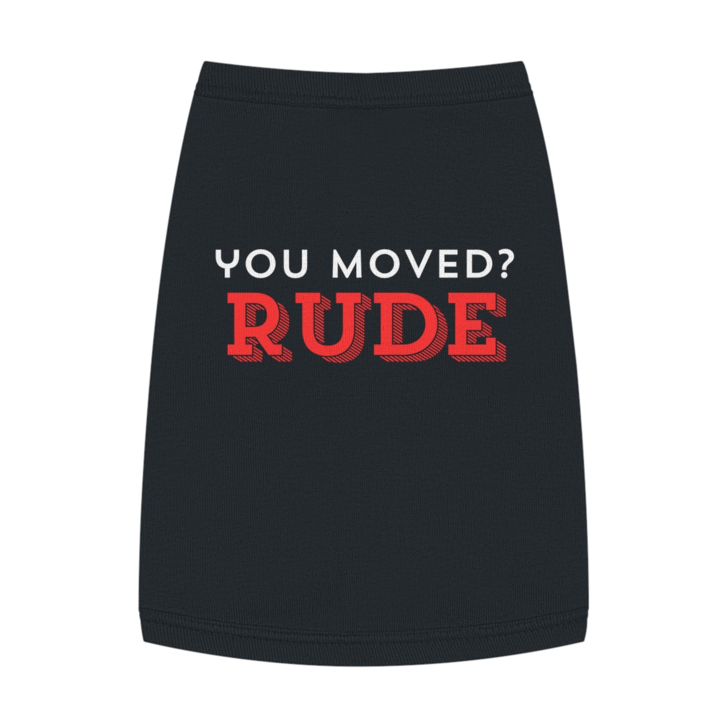 You Moved? Rude. – Matching Cat Tank for the Cozy Tyrant (In Black)