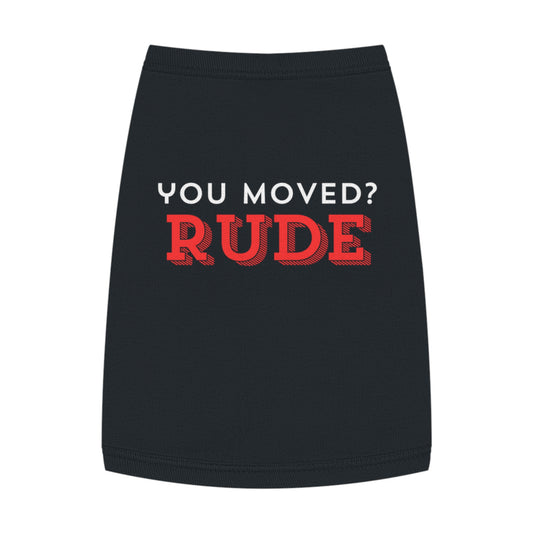 You Moved? Rude. – Matching Cat Tank for the Cozy Tyrant (In Black)