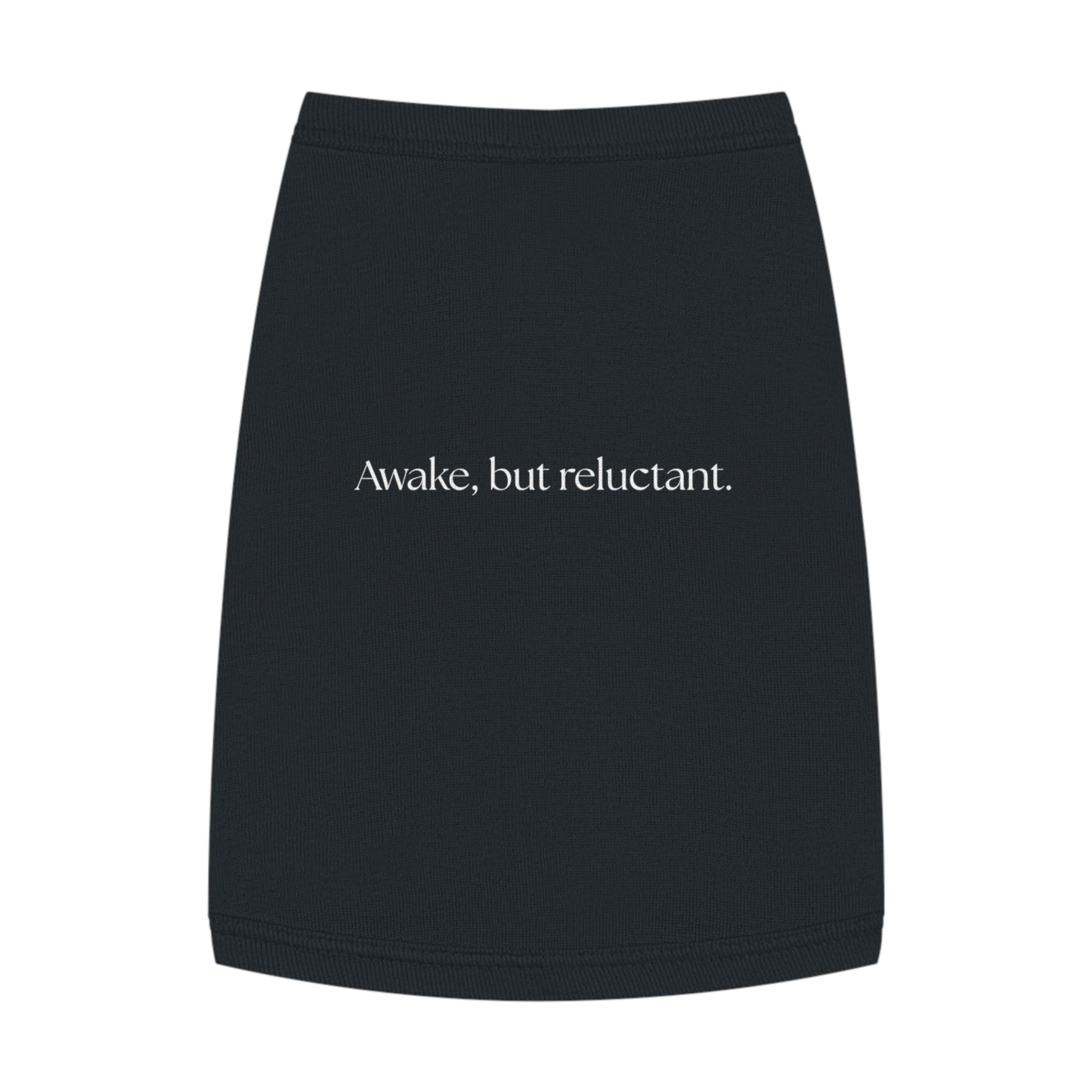 Awake, But Reluctant – Matching Pet Tank for the Barely Motivated (in Black)