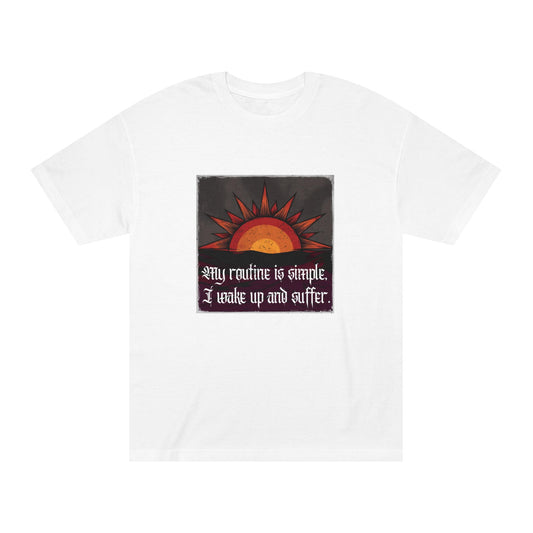 I Wake Up and Suffer – Vintage Sun Tee for the Existentially Exhausted
