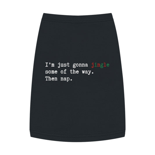 Jingle Some of the Way – Tee for the Nap-Ready Pup In Black