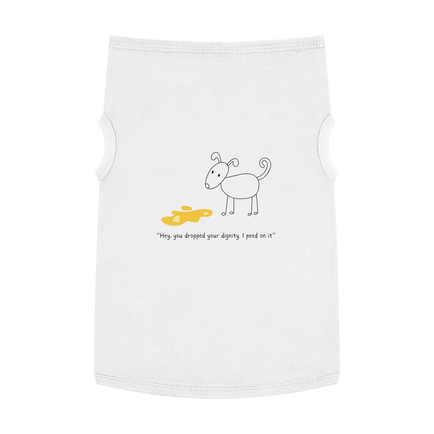 You Dropped Your Dignity – Stick Figure Dog Tank