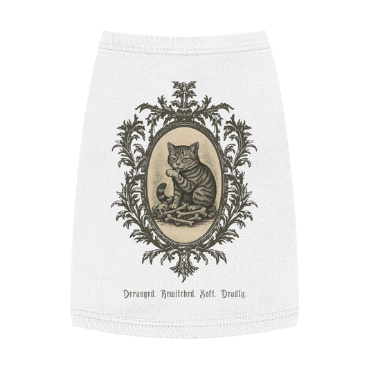 Deranged. Bewitched. Soft. Deadly. – Tee for the Feline Menace (Tabby Cat)