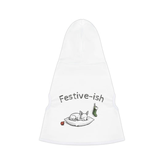 Festive-ish – Hoodie for the Nap-Before-Presents Pup